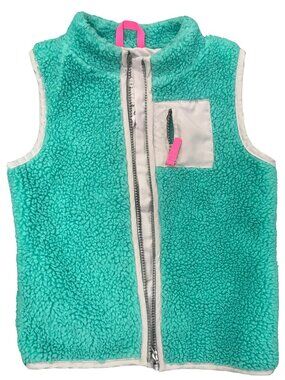 Carter's Girls Sherpa Fleece Vest | Size 6X | Coral | Zip Up | Fall Winter